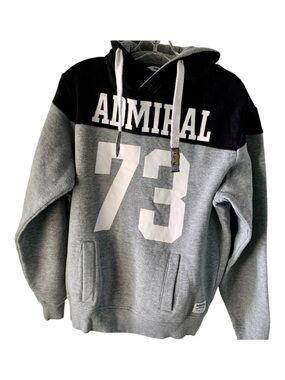 ADMIRAL Men’s Hoodie  Black & Gray size S